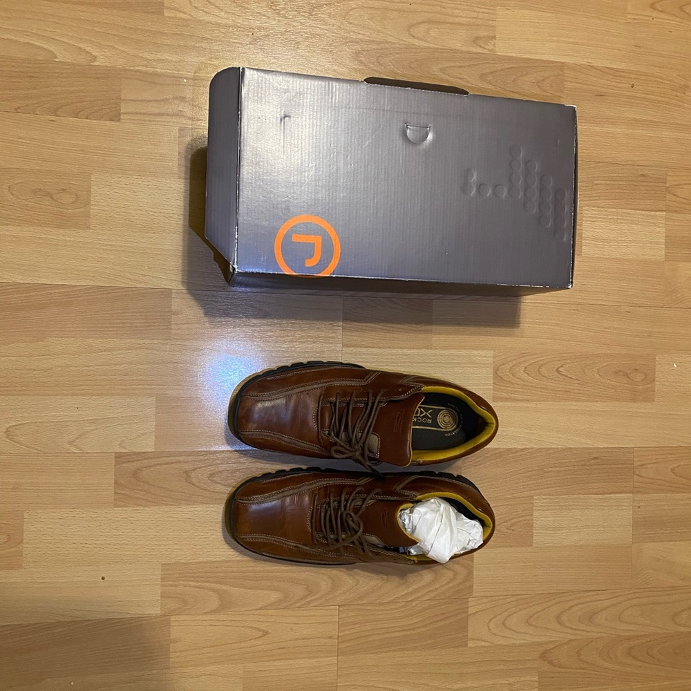 Rockport Brown Leather Men's Shoes